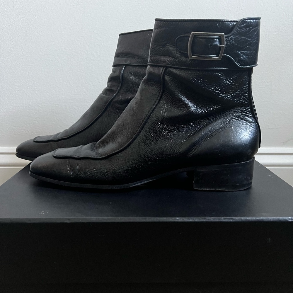 Saint Laurent Black Nero Boot with Box and Dust Covers Size 9/42